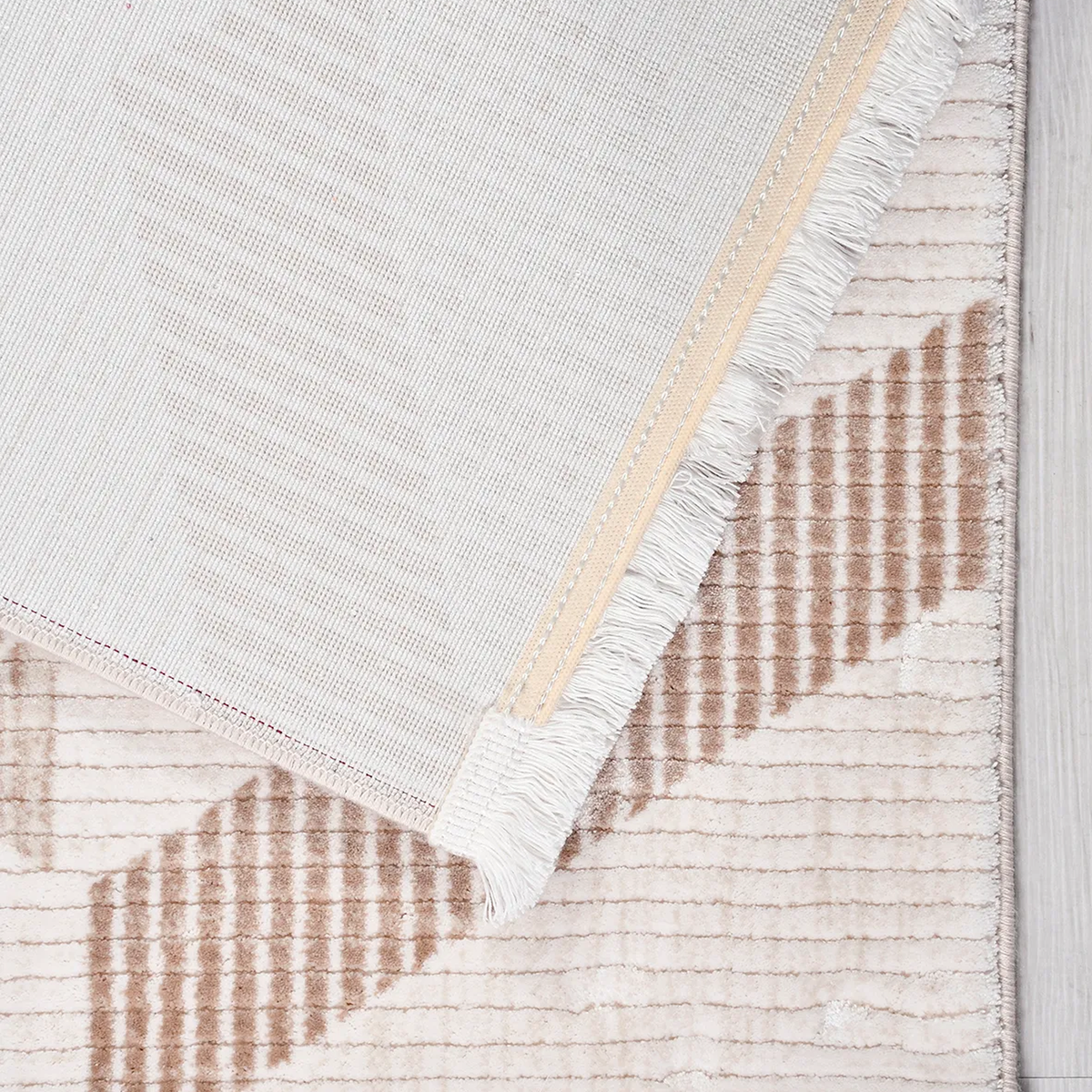 SHARED | Briar Cream Beige Geometric Modern Machine Woven Living Room photo 5