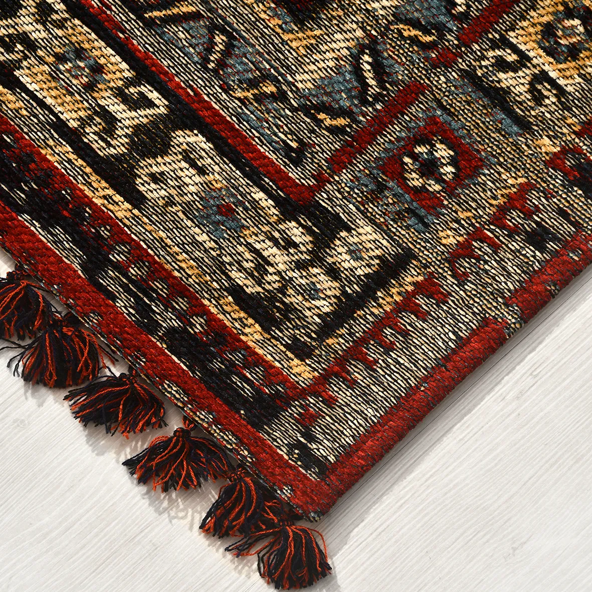 SHARED | Brume Persian Style Traditional Tribal Medallion Red Cream M photo 5