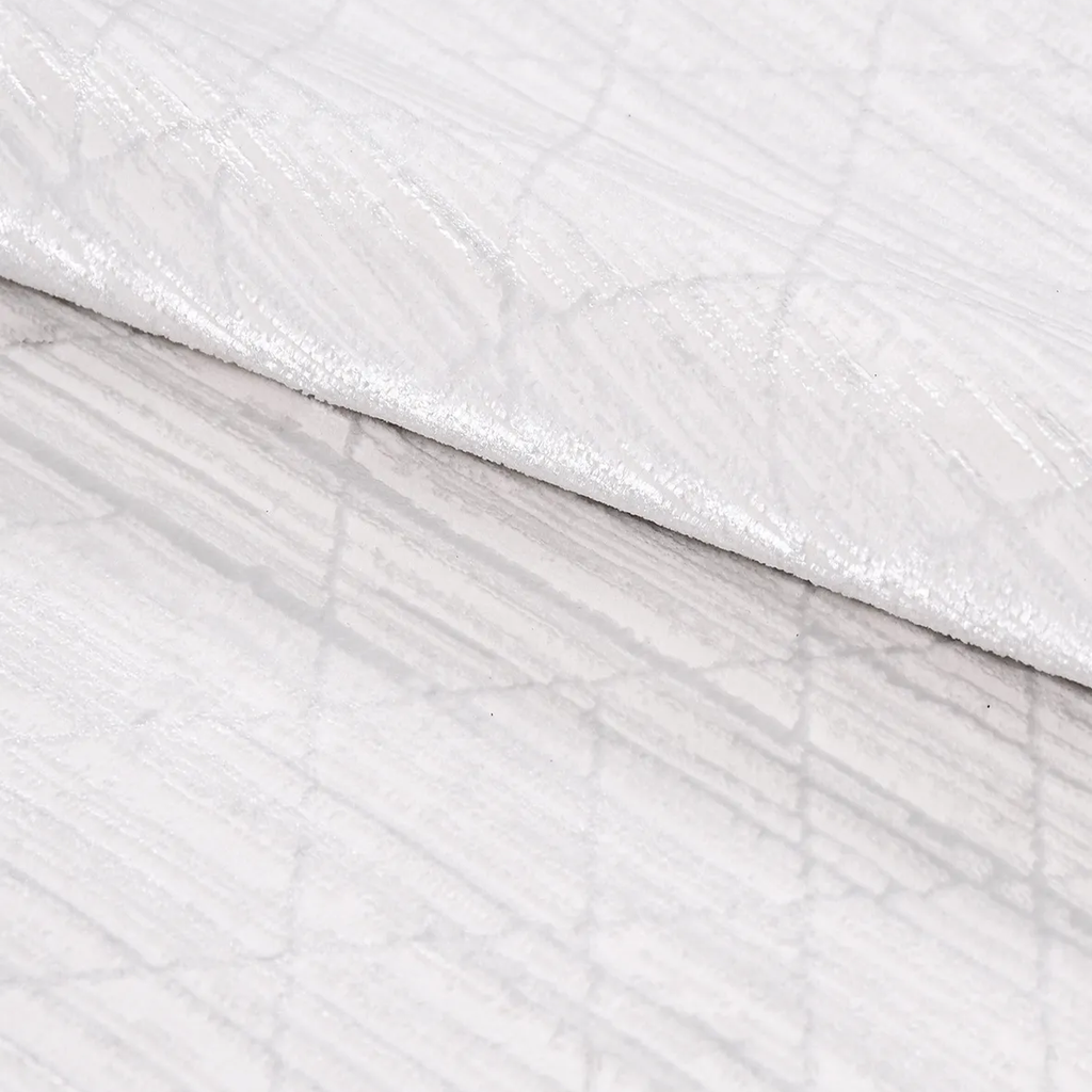 SHARED | Samphire Cream Modern Geometric Diamond Lattice Machine Wove photo 5