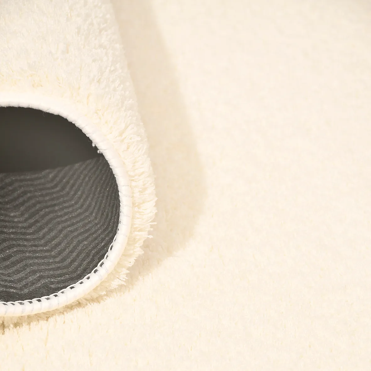 SHARED | Starlight Cream Solid Shag Scandinavian Machine Woven Living photo 5