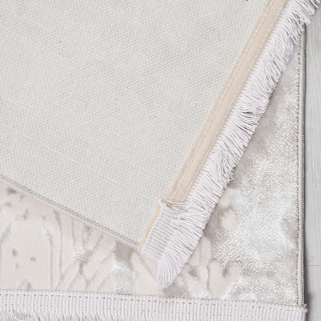SHARED | Arbutus Cream Beige Geometric Transitional Modern Machine Wo photo 5