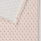SHARED | Bluebell Blush Pink Modern Geometric Dot Machine Woven Livin photo 5