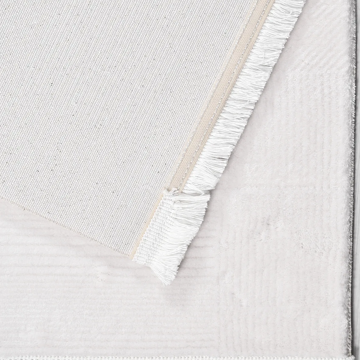 SHARED | Alpenglow Cream Modern Geometric Machine Woven Ivory Living  photo 5