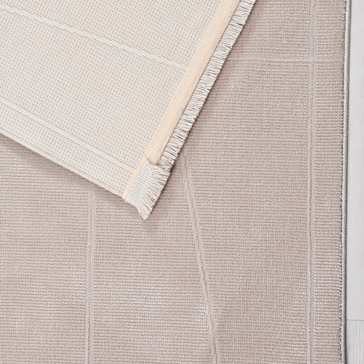 SHARED | Azalea Beige Modern Geometric Machine Woven Cream Taupe Livi photo 5
