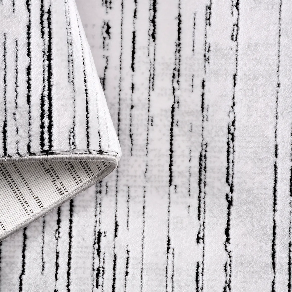 SHARED | Spur Cream Grey Abstract Modern Machine Woven Living Room Be photo 5