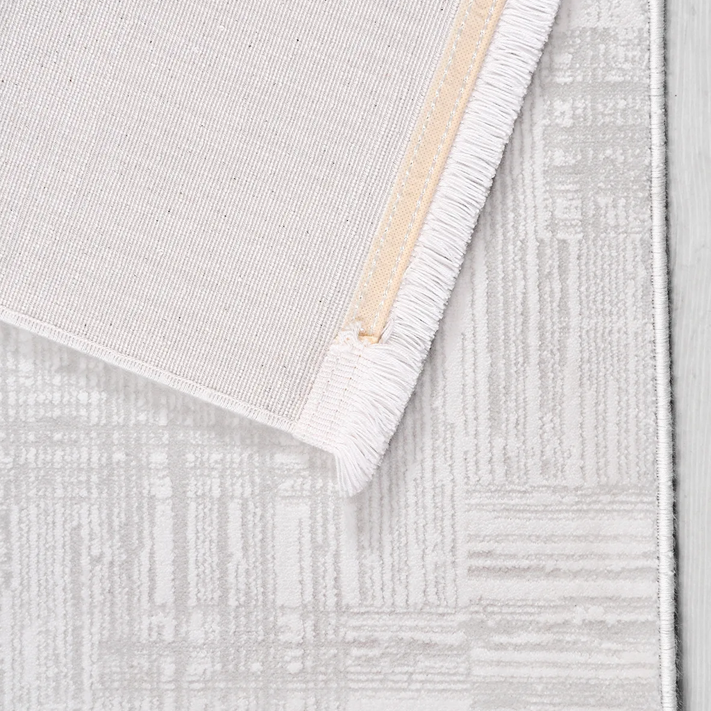 SHARED | Mardin Light Grey Abstract Modern Machine Woven Living Room  photo 5
