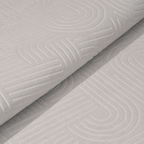 SHARED | Hoarfrost Light Grey Modern Geometric Carved High-Low Machin photo 5
