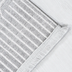 SHARED | Dogrose Grey Ivory Modern Geometric High-Low Machine Woven L photo 5