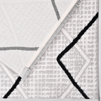 SHARED | Coppice Cream Black Moroccan Style Diamond Trellis Machine W photo 5
