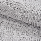 SHARED | Penumbra Grey Geometric Modern Machine Woven Living Room Bed photo 4
