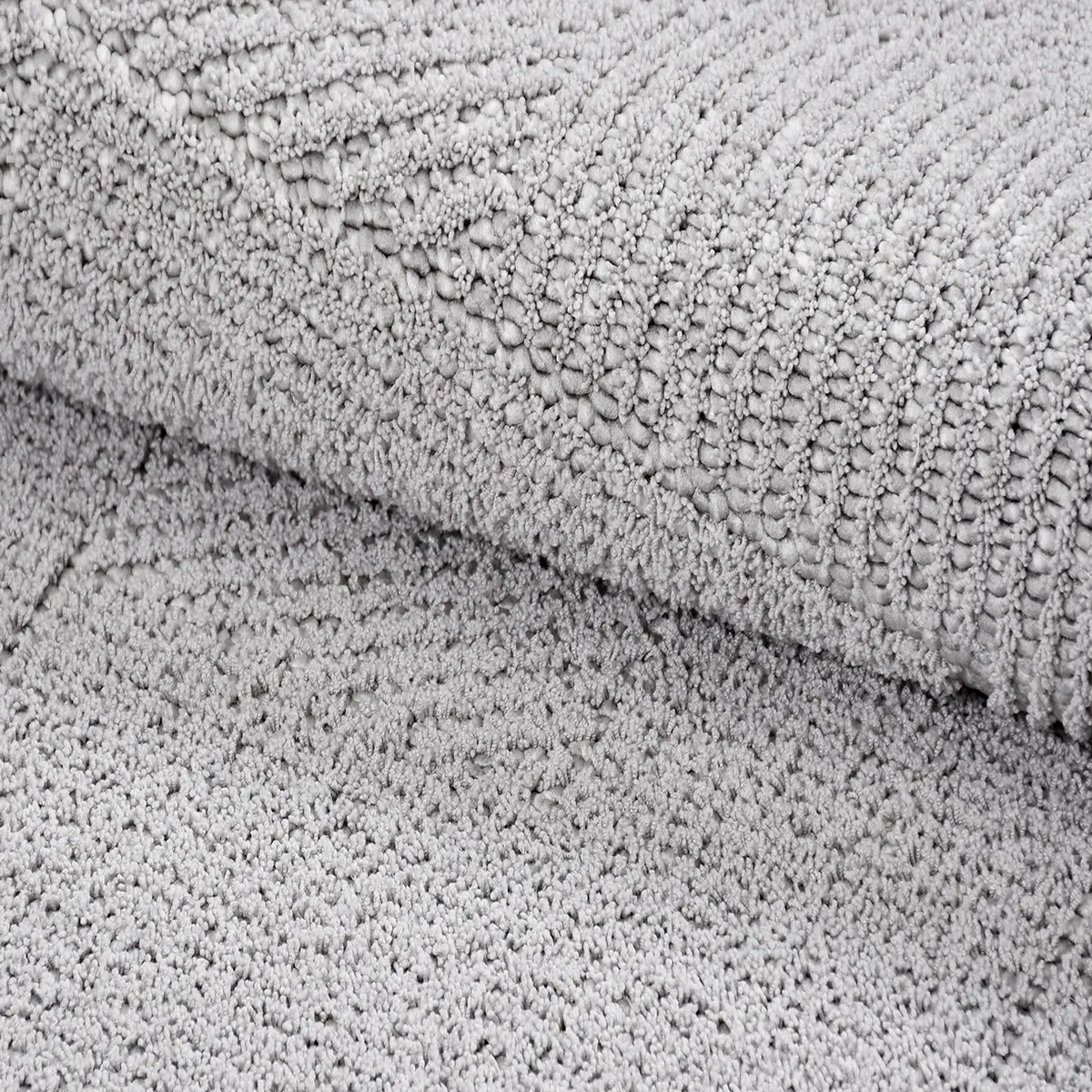 SHARED | Penumbra Grey Geometric Modern Machine Woven Living Room Bed photo 4