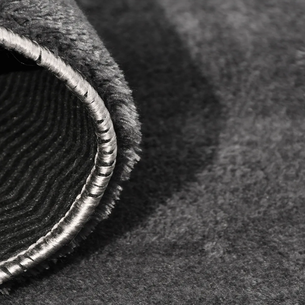 SHARED | Steeple Charcoal Grey Solid Modern Shaggy Machine Woven Livi photo 4