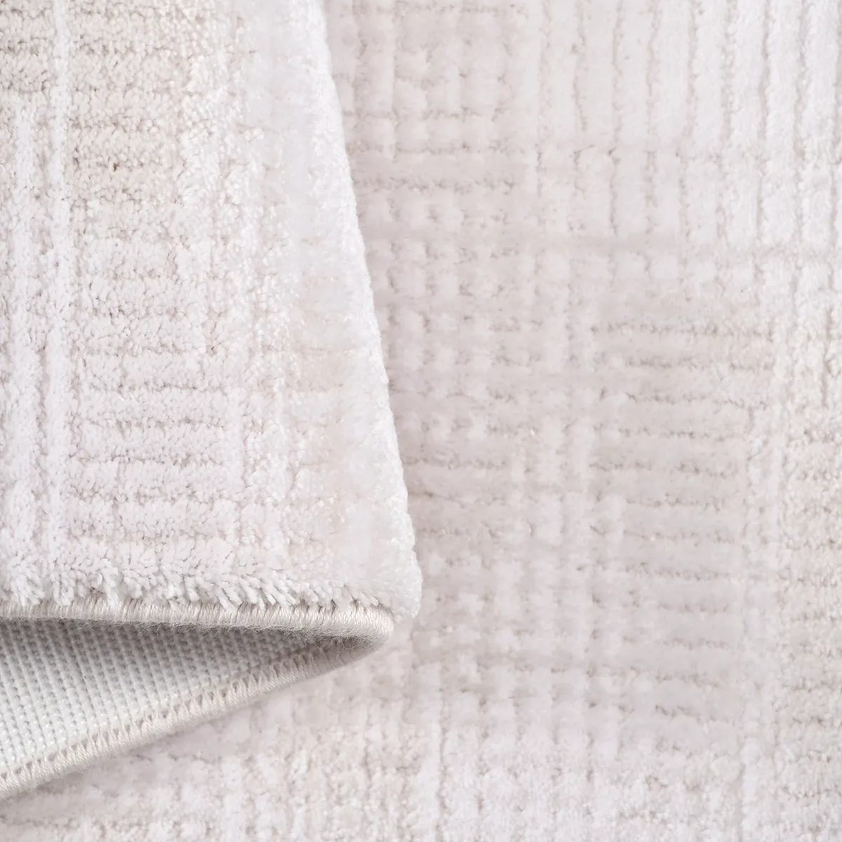 SHARED | Quarry Cream Abstract Modern Machine Woven Living Room Bedro photo 5