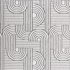 SHARED | Nacre Cream Grey Geometric Modern Machine Woven Living Room  photo 5