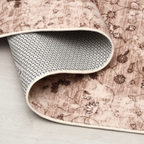 SHARED | Crag Distressed Floral Traditional Machine Woven Beige Brown photo 5