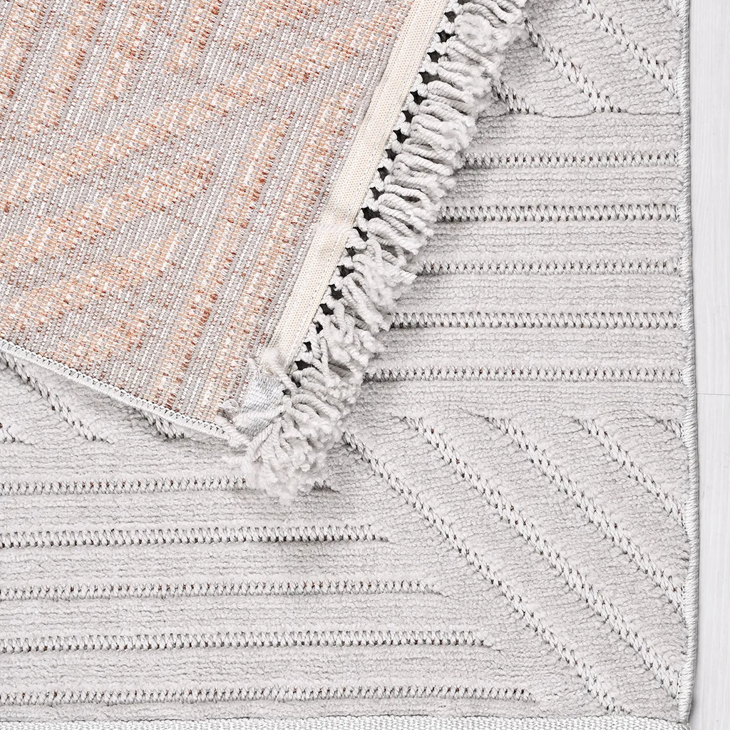 SHARED | Konya Cream Geometric Modern Machine Woven Living Room Bedro photo 5