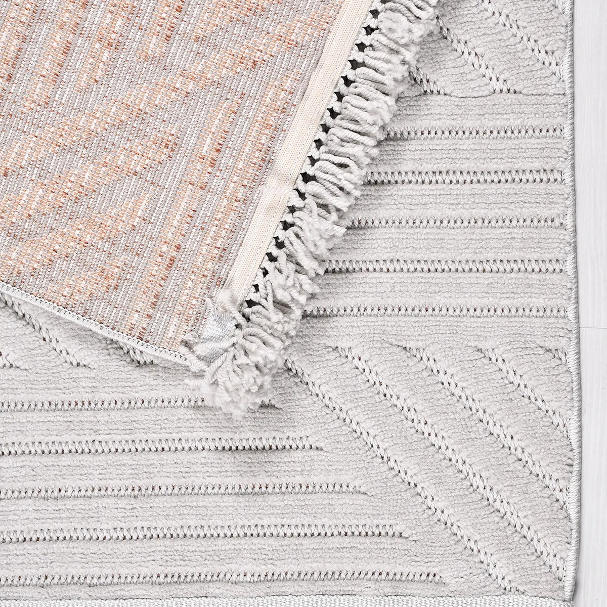 SHARED | Konya Cream Geometric Modern Machine Woven Living Room Bedro photo 5
