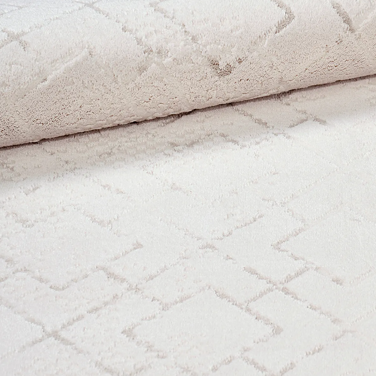 SHARED | Westerly Cream Ivory Geometric Transitional Modern Machine W photo 4