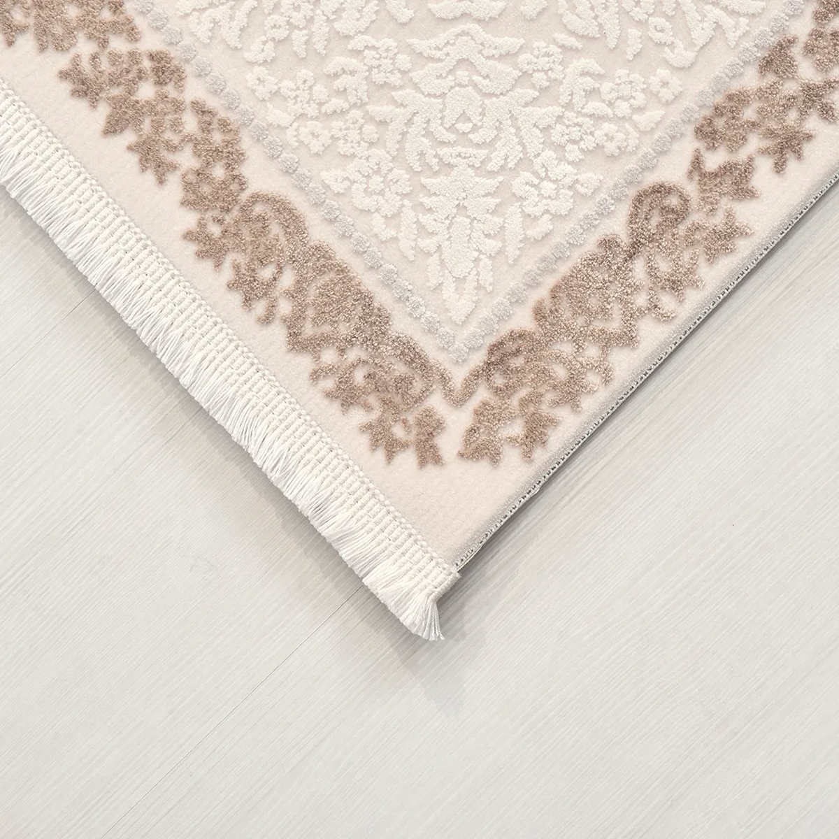SHARED | Didyma Cream Beige Persian Style Traditional Medallion Machi photo 5