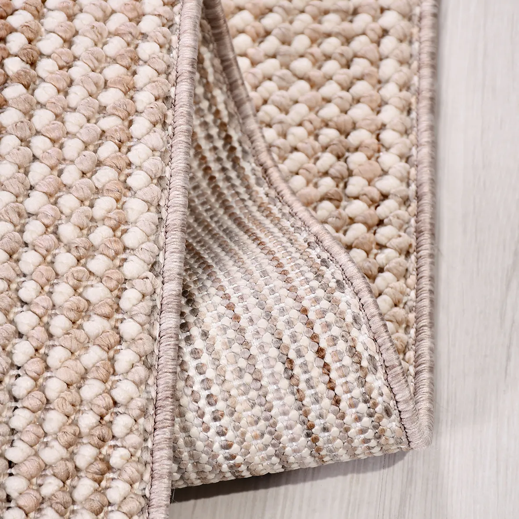 SHARED | Promenade Blush Beige Solid Textured Modern Machine Woven Li photo 4