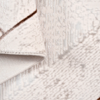 SHARED | Leigh Cream Copper Geometric Diamond Modern Machine Woven Li photo 5