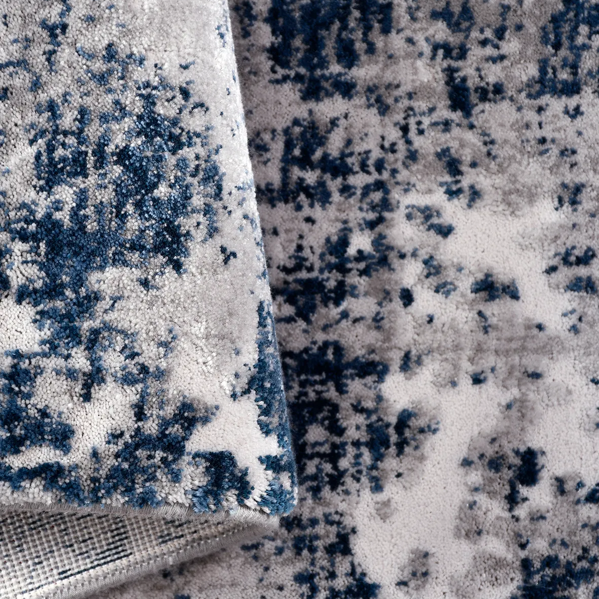 SHARED | Outcrop Navy Cream Abstract Modern Machine Woven Living Room photo 5