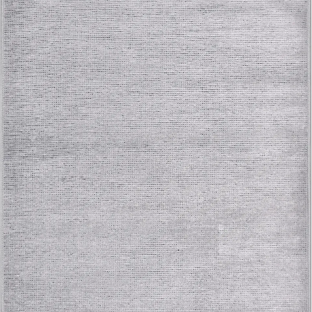 SHARED | Medlar Light Grey Solid Modern Machine Woven Fringe Living R photo 5