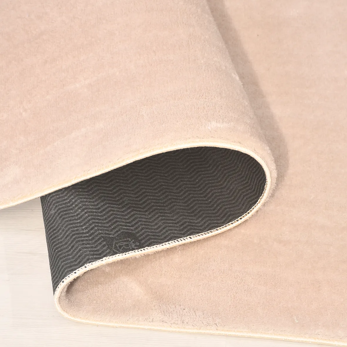 SHARED | Gallery Beige Solid Modern Machine Woven Plain Soft Living R photo 5