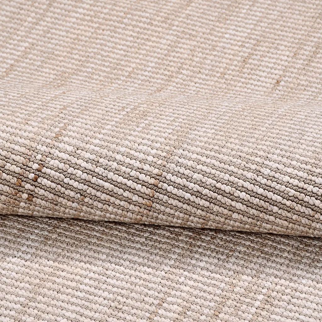 SHARED | Chert Beige Solid Modern Machine Woven Neutral Living Room B photo 5