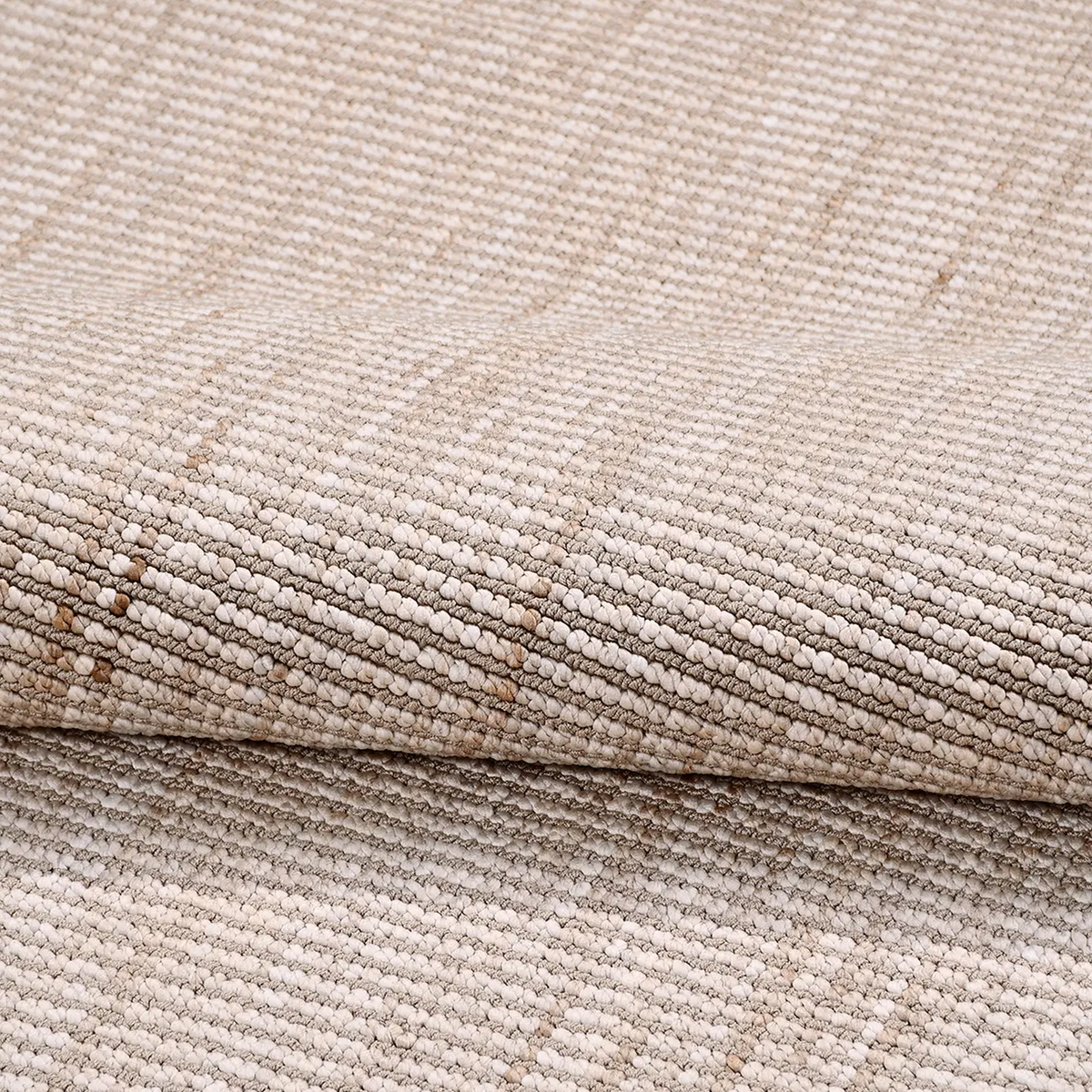 SHARED | Chert Beige Solid Modern Machine Woven Neutral Living Room B photo 5
