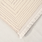 SHARED | Cornflower Cream Beige Geometric Modern Machine Woven Living photo 5