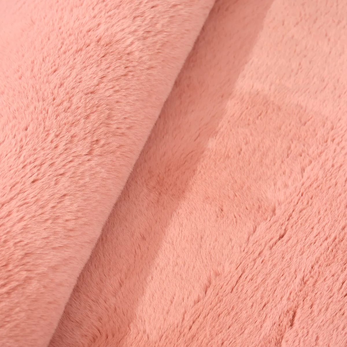 SHARED | Foca Blush Pink Solid Shaggy Faux Fur Glam Machine Woven Liv photo 5