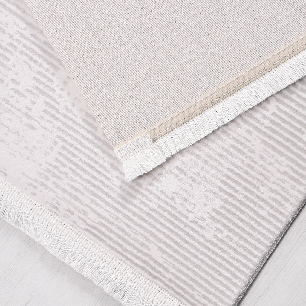 SHARED | Seabreeze Cream Beige Abstract Modern Machine Woven Living R photo 5