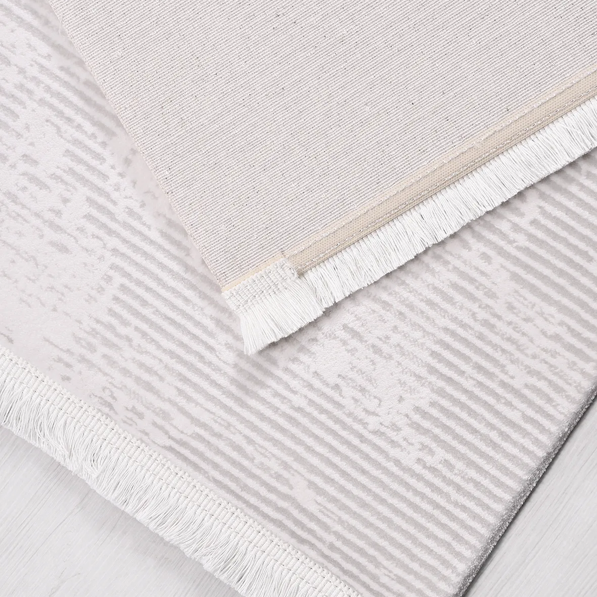 SHARED | Seabreeze Cream Beige Abstract Modern Machine Woven Living R photo 5