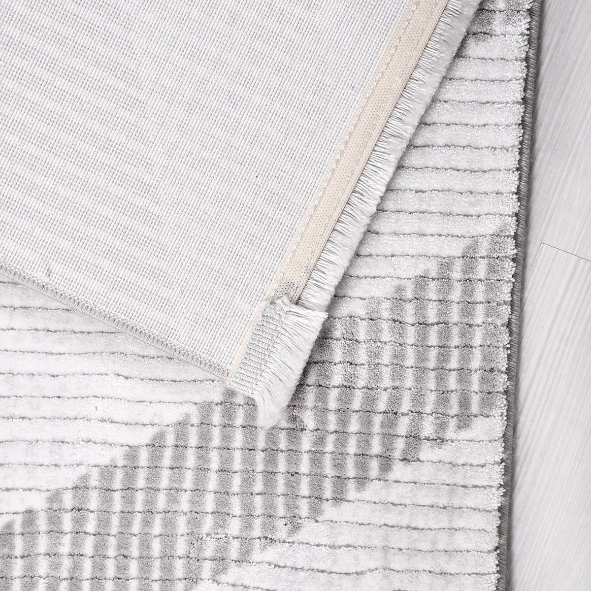 SHARED | Catkin Cream Grey Geometric Modern Machine Woven Living Room photo 5