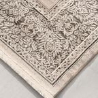 SHARED | Arcade Cream Taupe Brown Persian Style Traditional Machine W photo 5