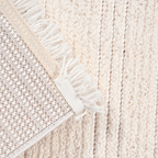 SHARED | Noontide Cream Ivory Solid Modern Machine Woven Living Room  photo 5