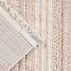 SHARED | Lumen Beige Striped Transitional Modern Machine Woven Living photo 5