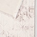 SHARED | Hurst Cream Grey Abstract Modern Machine Woven Living Room B photo 6