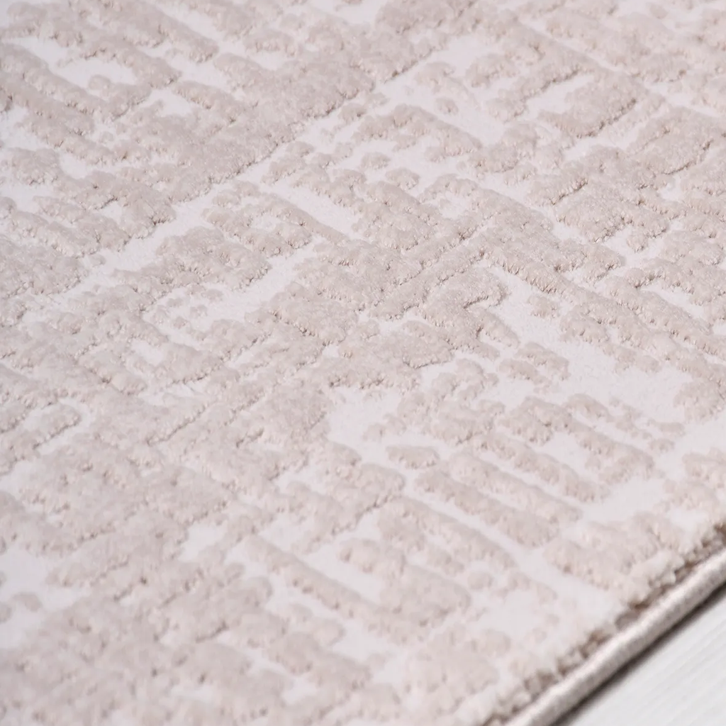 SHARED | Bursa Blush Taupe Abstract Modern Machine Woven Cream Beige  photo 6