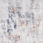 SHARED | Foxglove Modern Abstract Machine Woven Cream Grey Navy Rust  photo 6