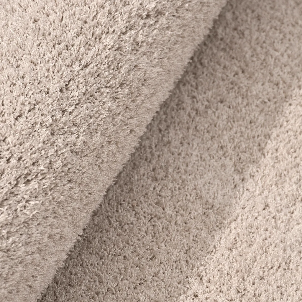 SHARED | Sundown Beige Solid Shaggy Scandinavian Machine Woven Living photo 6