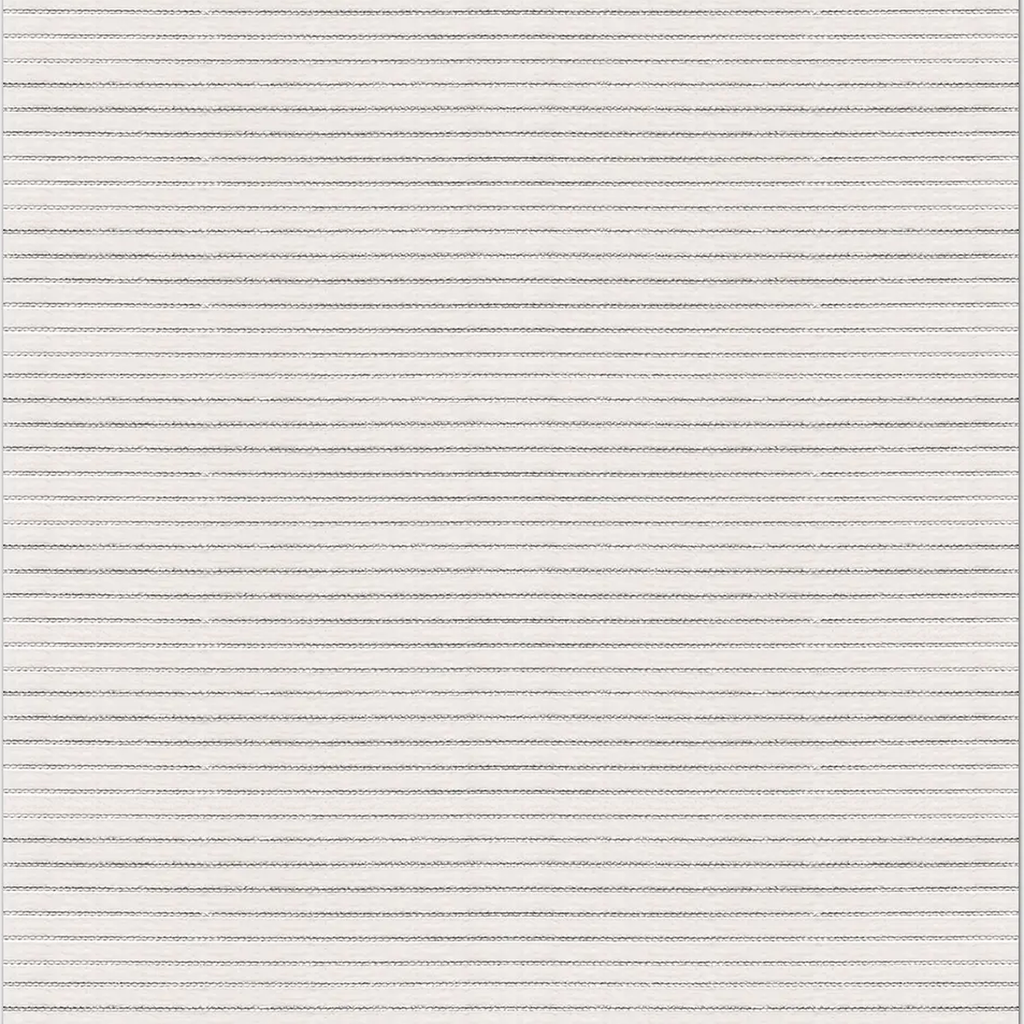 SHARED | Peony Cream Taupe Striped Modern Machine Woven Living Room B photo 6