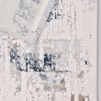 SHARED | Almond Cream Navy Abstract Modern Machine Woven Living Room  photo 6