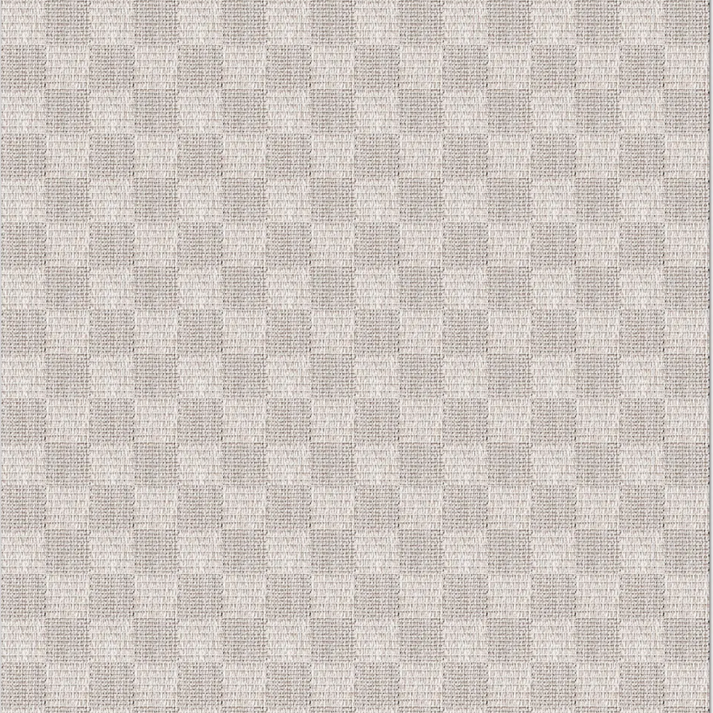 SHARED | Pumice Cream Beige Checkered Modern Machine Woven Living Roo photo 6
