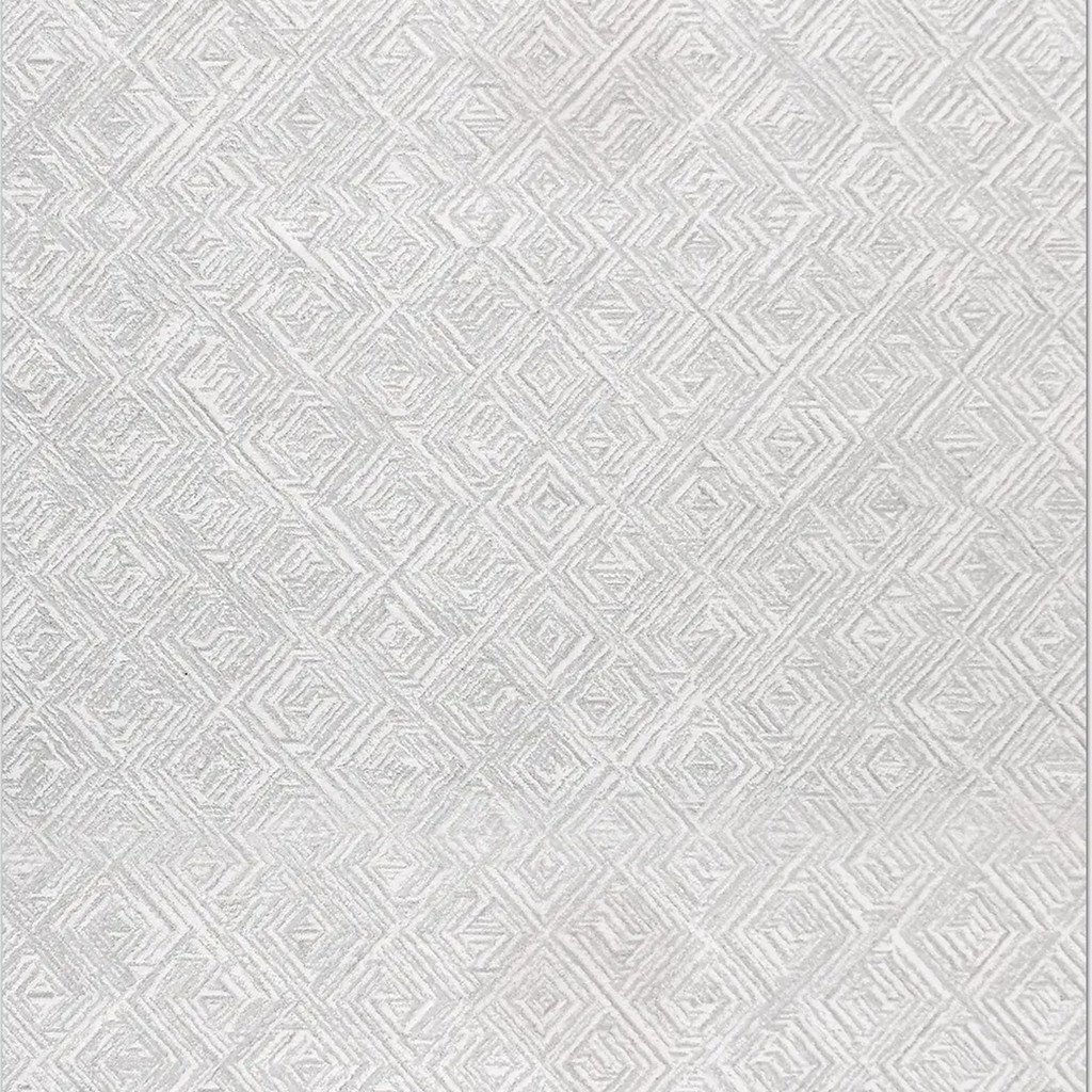 SHARED | Shimmer Cream Modern Geometric Machine Woven Living Room Bed photo 6