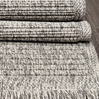 SHARED | Alum Greige Solid Scandinavian Machine Woven Taupe Ivory Liv photo 6