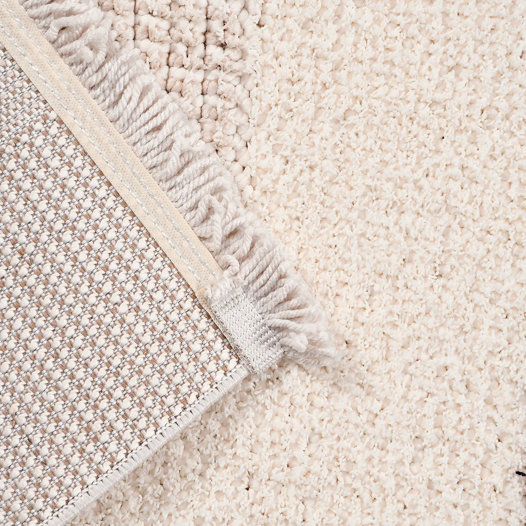 SHARED | Nimbus Cream Taupe Geometric Modern Machine Woven Living Roo photo 5