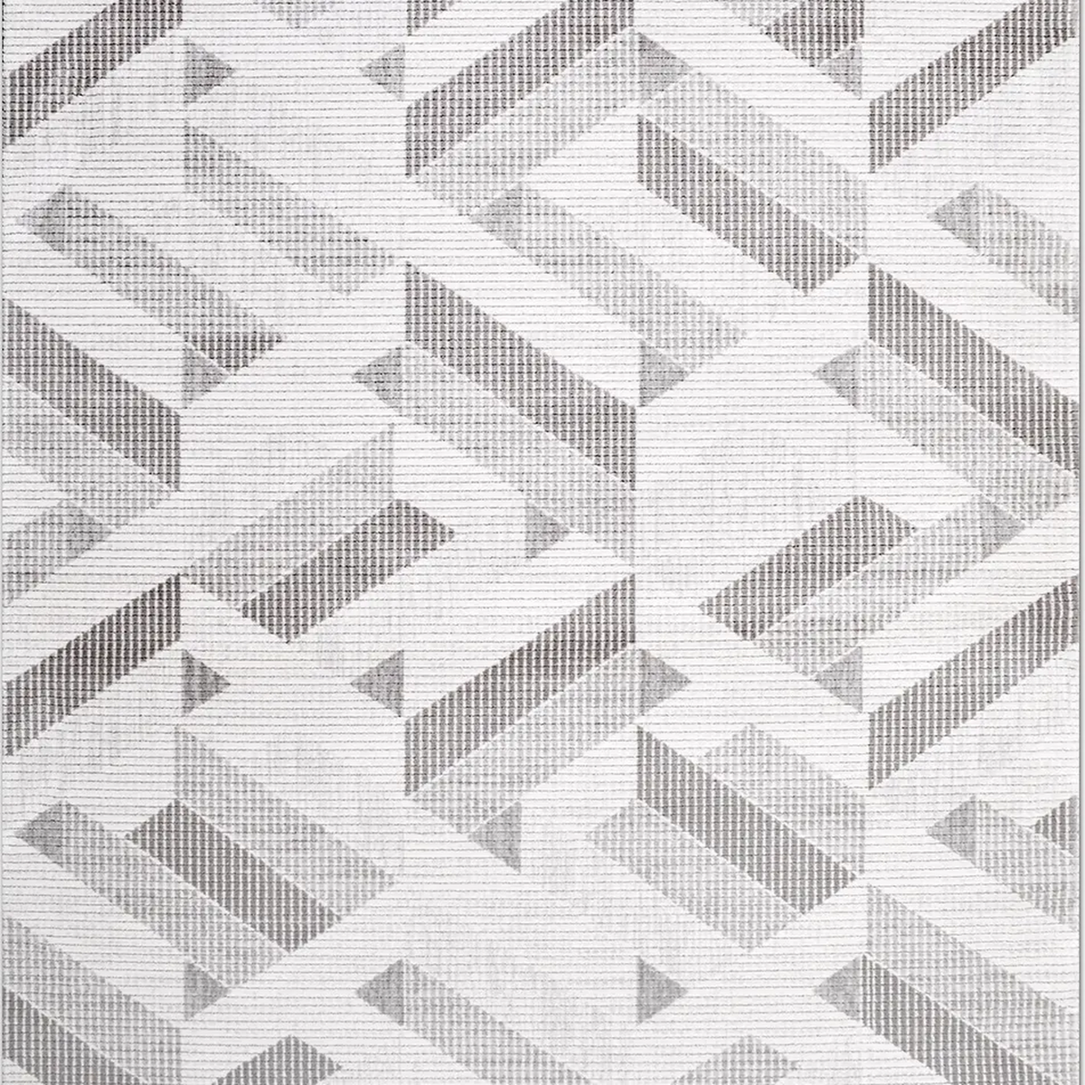SHARED | Catkin Cream Grey Geometric Modern Machine Woven Living Room photo 6