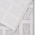 SHARED | Bourne Cream Grey Geometric Maze Modern Machine Woven Living photo 6
